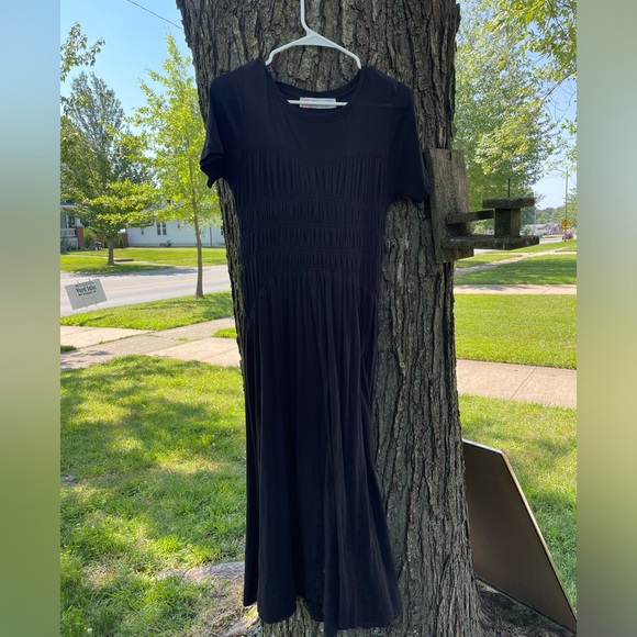 Free people beach Meg midi black dress - Picture 2 of 5